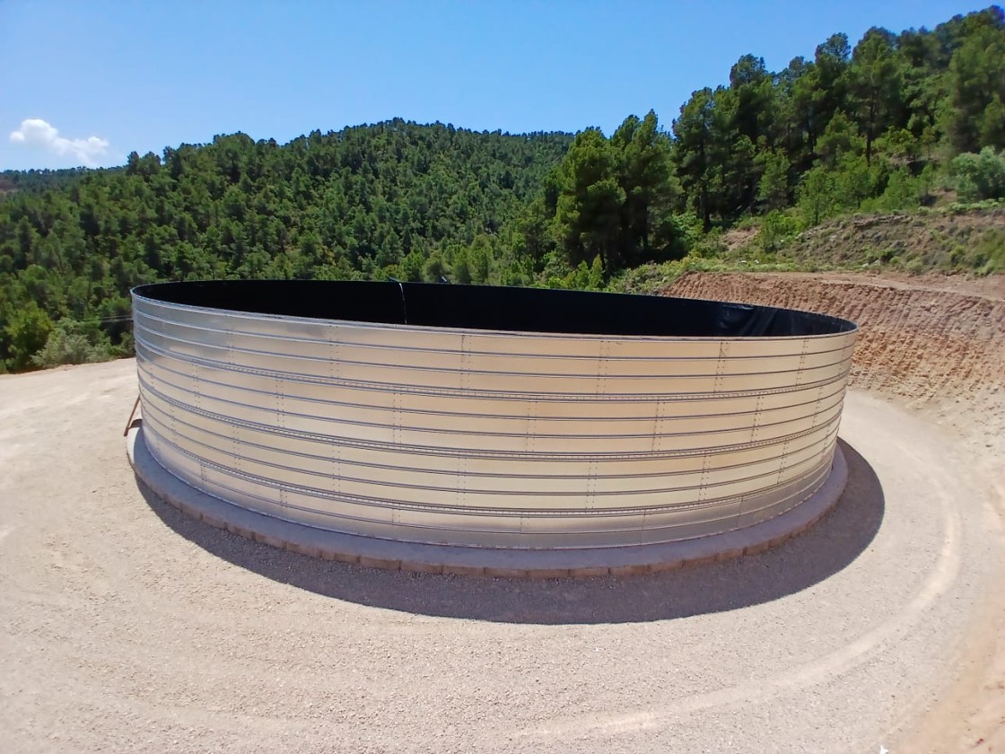 Ráfales ya cuenta con un nuevo depósito de agua de 1,5 millones de litros