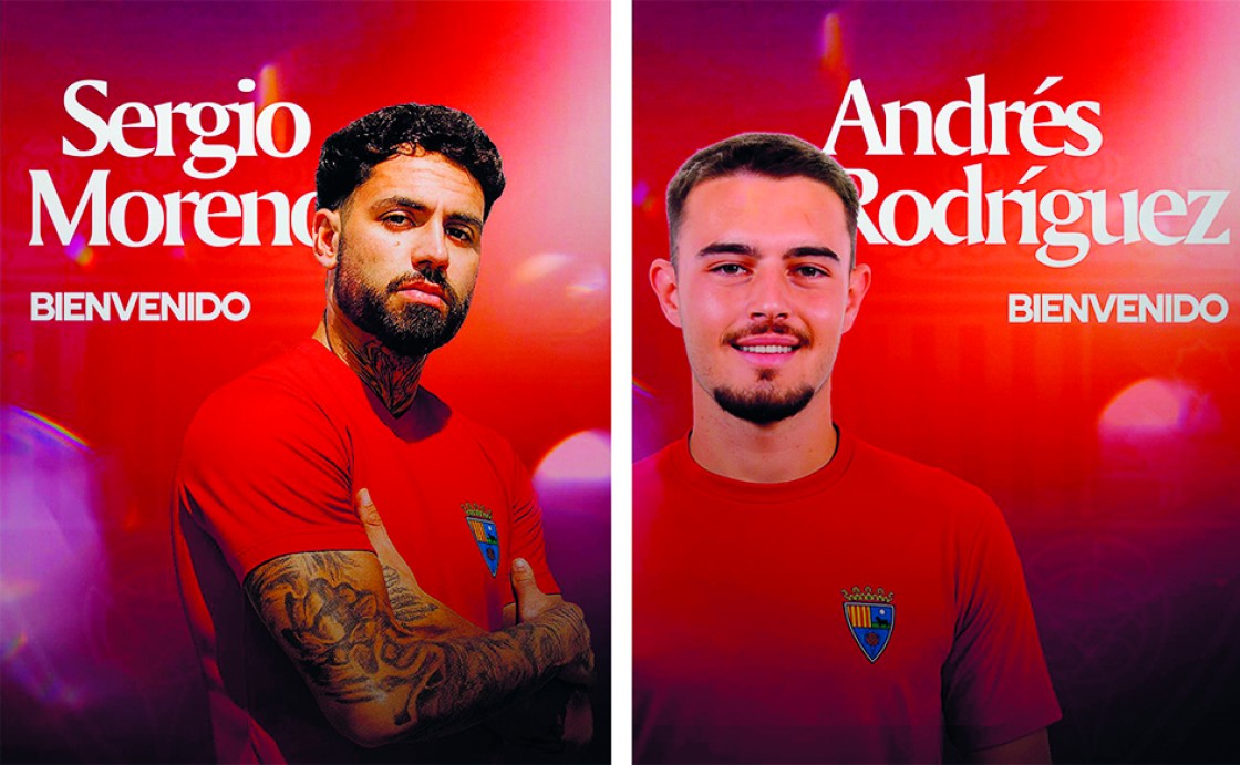 Sergio Moreno y Andrés Rodríguez son los primeros fichajes del CD Teruel para la 2025-2026