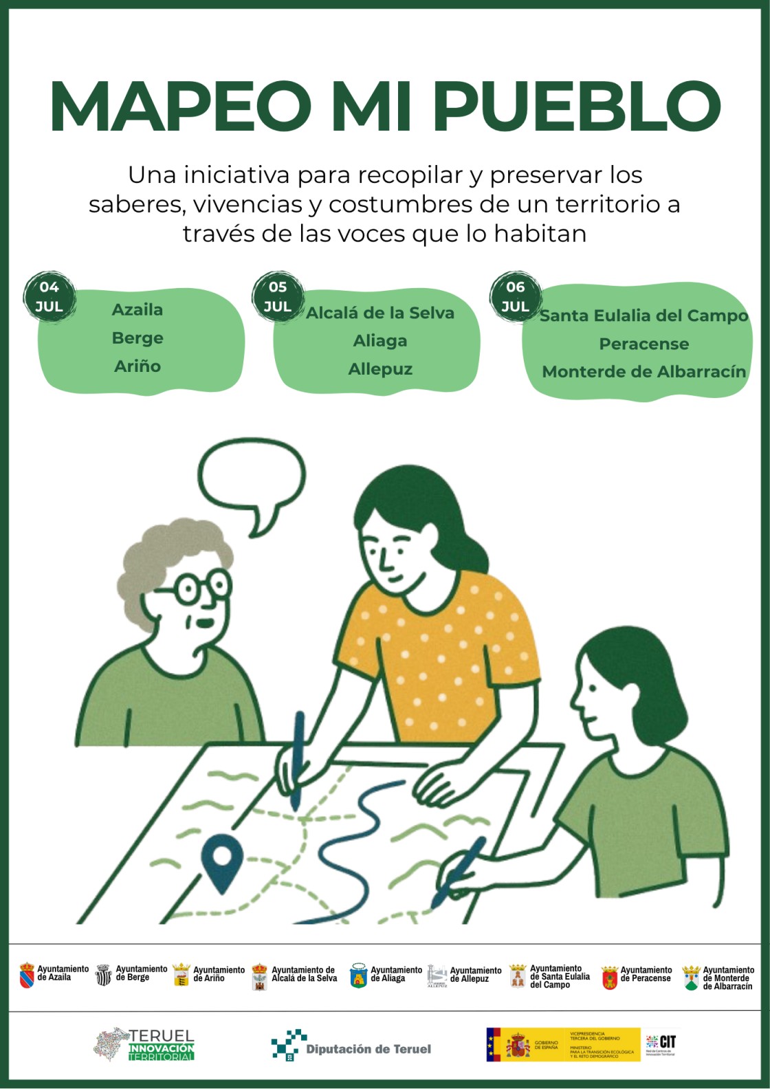 El CIT inicia el mapeo de varios pueblos para preservar su alma y el patrimonio inmaterial