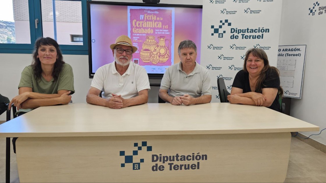 Torre del Compte celebra el 5 de julio la IV Feria de la cerámica y el grabado “para ver, tocar y sentir”