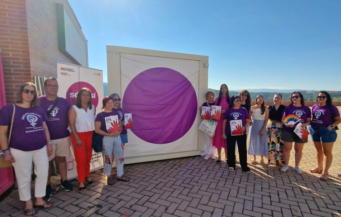 El Ayuntamiento de Teruel pone en servicio el Punto Violeta – Arcoiris con motivo de las Fiestas del Ángel