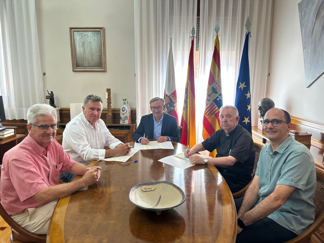 La DPT junto con el Obispado de Teruel y Albarracín y Fundación Ibercaja firma un convenio para la conservación de doce iglesias