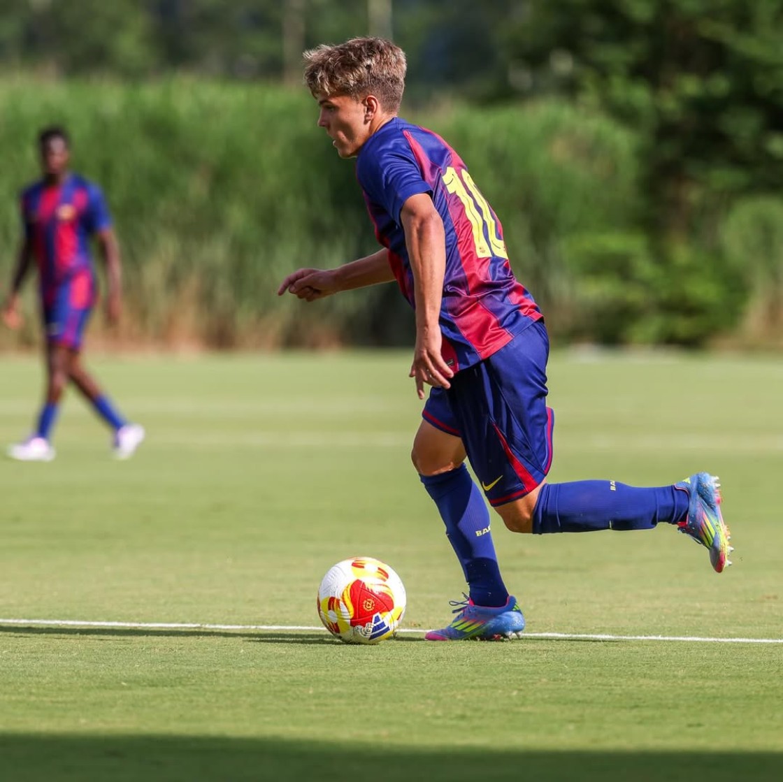 Juan Hernández empieza de dulce su primer amistoso de pretemporada con el Barça Atlètic