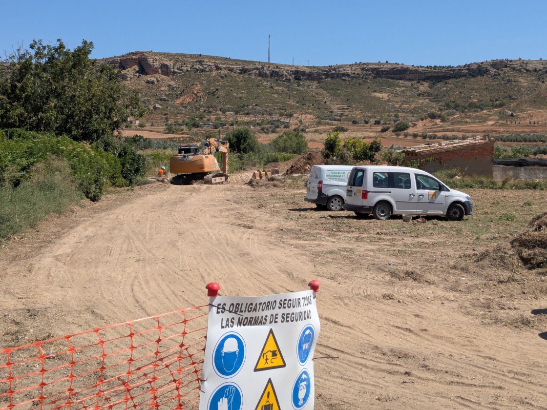 Se inicia la segunda fase las obras del colector de la zona de los Hortales de Andorra para mejorar la red de saneamiento y aguas pluviales
