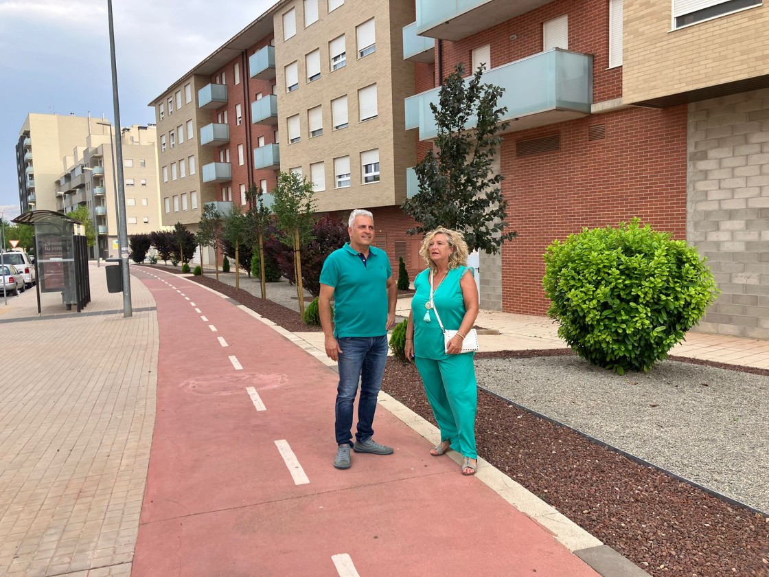 El Ayuntamiento de Teruel acondiciona una zona verde de la carretera de Castralvo