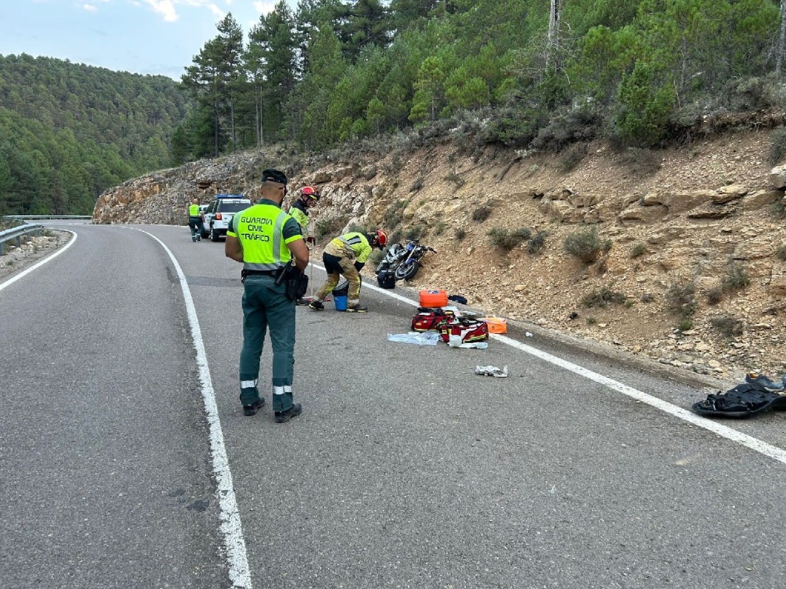 Herido grave un motorista en un accidente en el término municipal de Toril