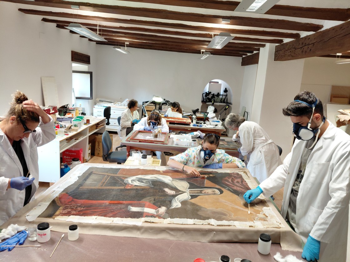 La Fundación Santa María recupera tres nuevos cuadros de la colección de Albarracín