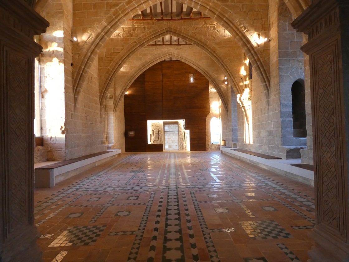 La sala noble del Castillo de Albalate del Arzobispo luce exuberante en el ecuador del Plan Director