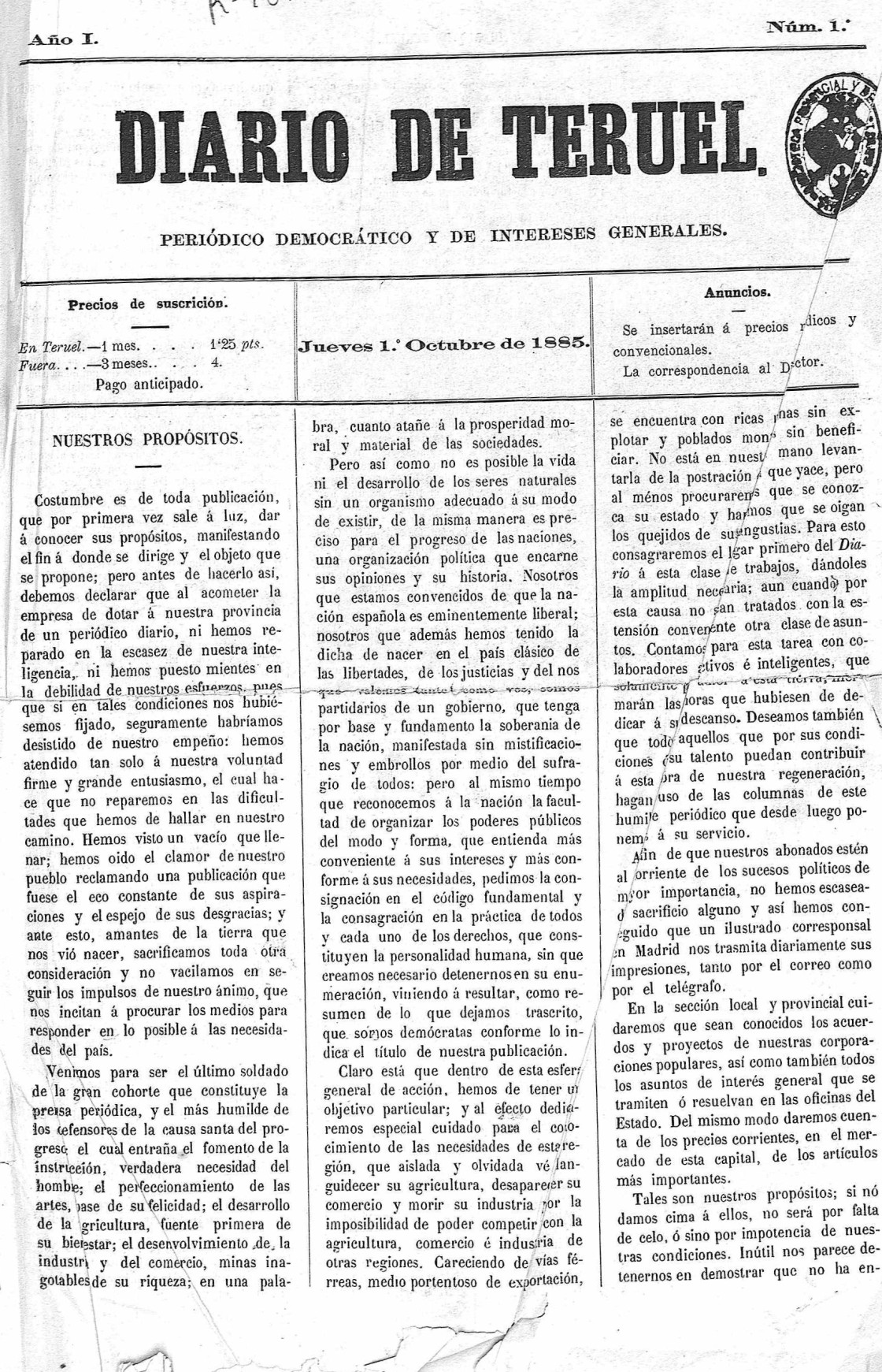 Prensa Histórica Turolense, ese patrimonio desconocido y olvidado