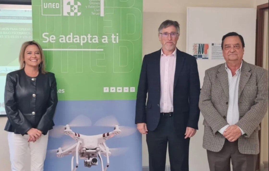 La Cátedra de Drones y Aviación Civil de la Uned de Teruel se consolida como un referente en la formación y regulación en el sector