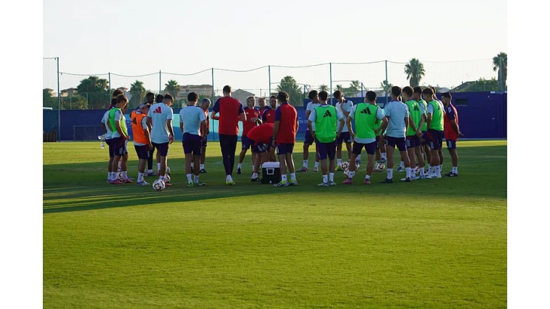 Juan Hernández entrena ya con la Selección sub-19 en San Pedro del Pinatar