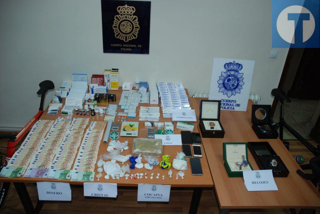 La Policía Nacional detiene a cinco personas e incauta 1.500 gramos de cocaína en Teruel