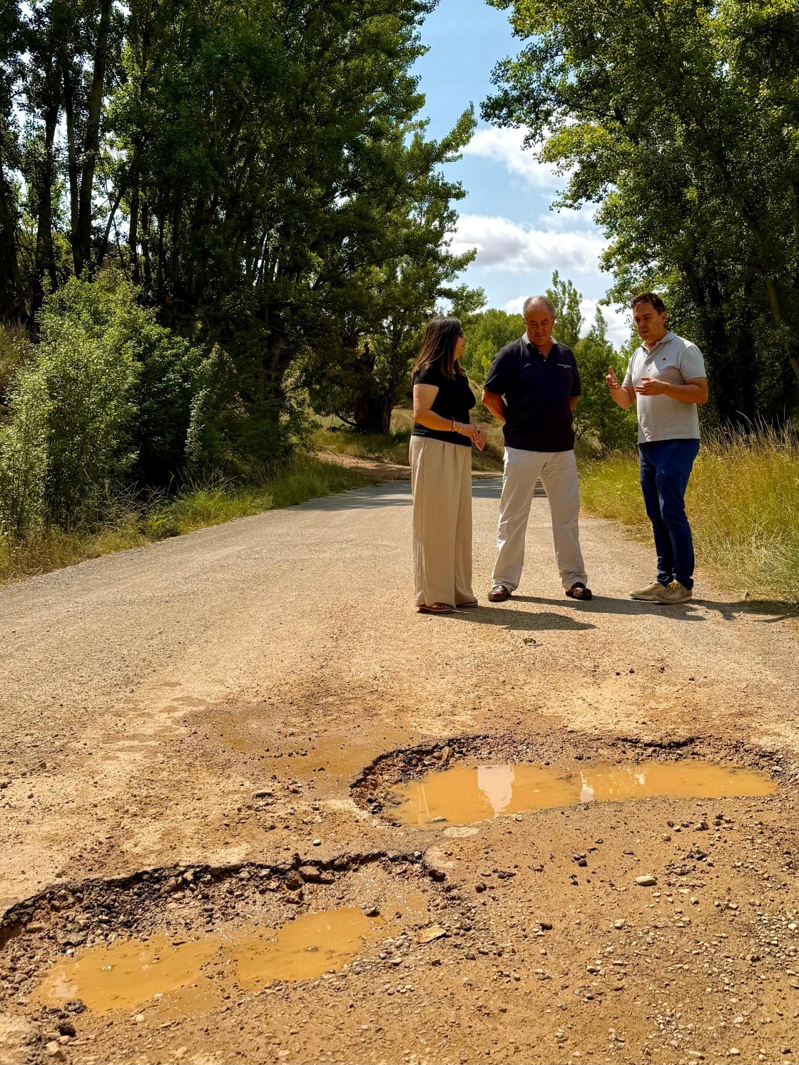 El PSOE exige a la Diputación de Teruel una actuación urgente en la carretera que une Perales, Villalba Alta y Orrios por sus