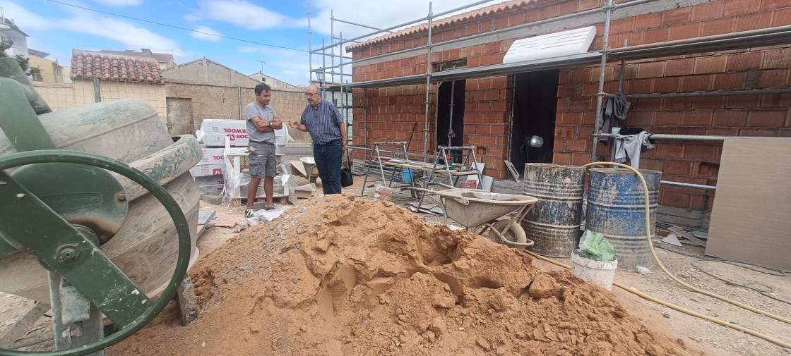 Avanza la ejecución de la tercera fase de las obras del parque del Santo Cristo en Calamocha