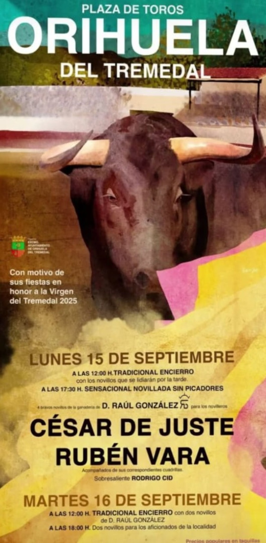 Tributo taurino a la Virgen del Tremedal en las fiestas  de Orihuela