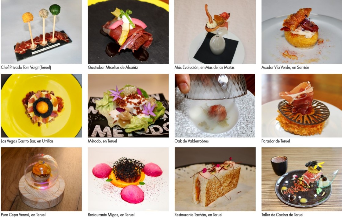 El Concurso de Tapas Jamón  de Teruel desvela sus doce finalistas