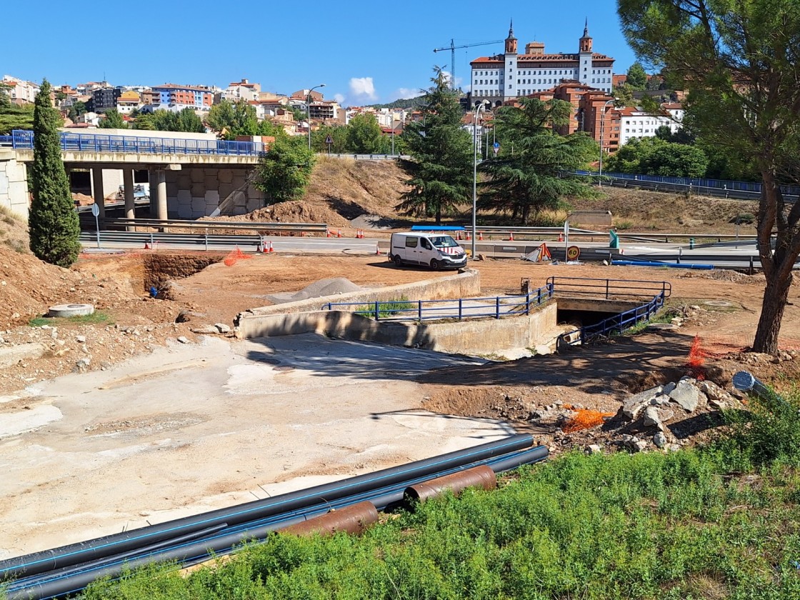 Comienzan los trabajos de mejora del drenaje de la N-234 en el enlace con el Centro de la ciudad
