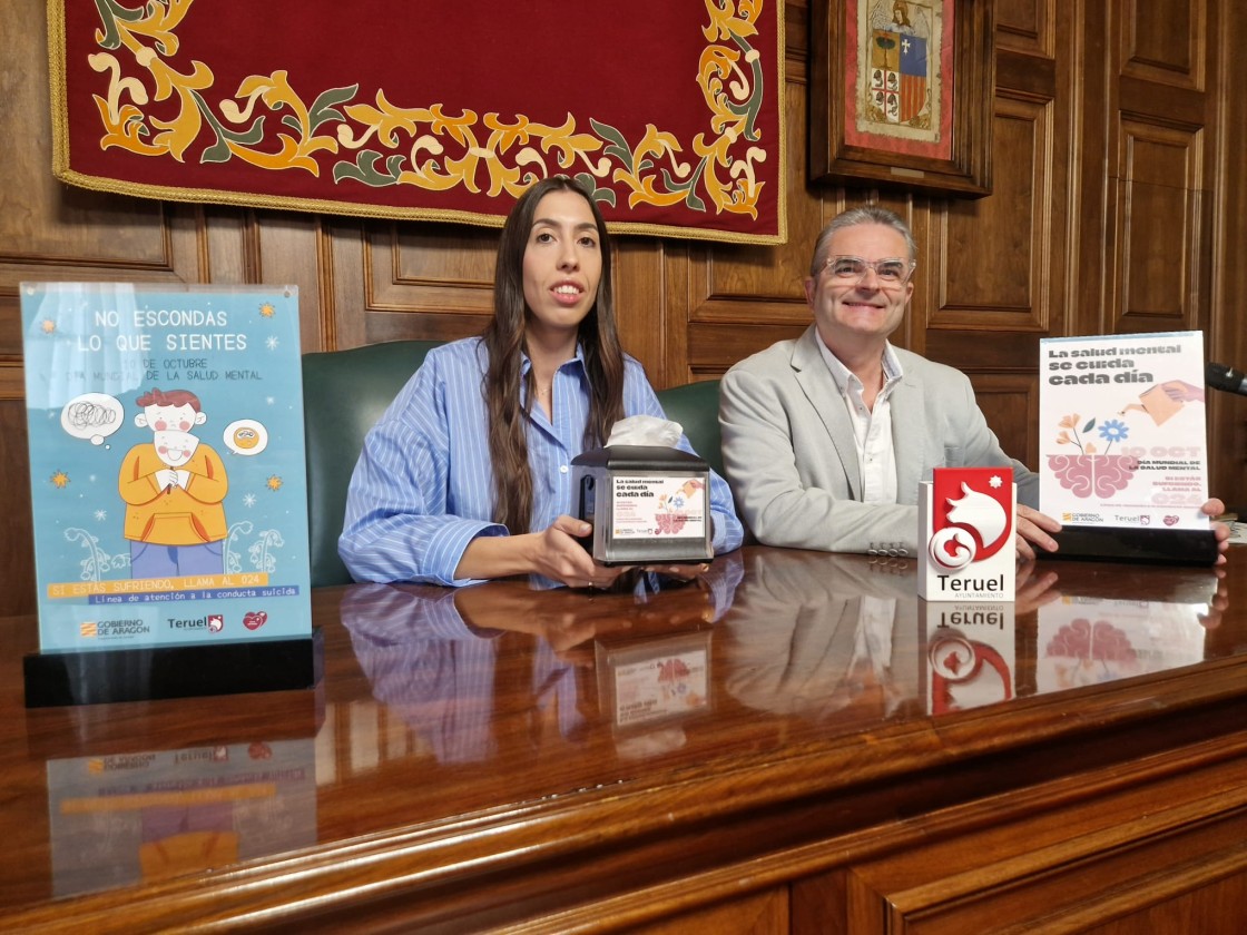 El Ayuntamiento de Teruel inicia una campaña para prevenir la conducta suicida coincidiendo con el Día Mundial de la Salud Mental