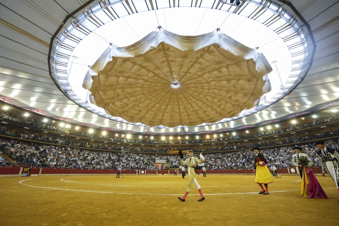 El matador de toros Aarón Palacio se reivindicó el jueves en la Feria del Pilar