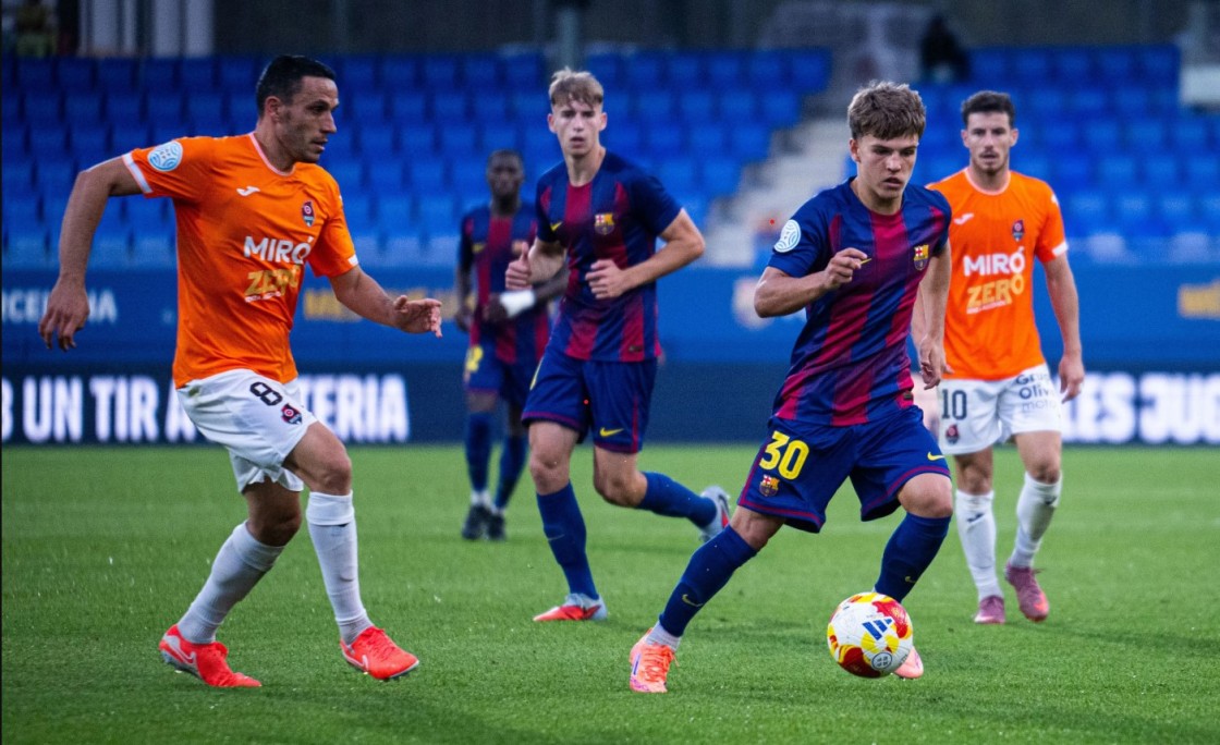 Juan Hernández suma otra victoria y otra titularidad con el Barça Atlètic