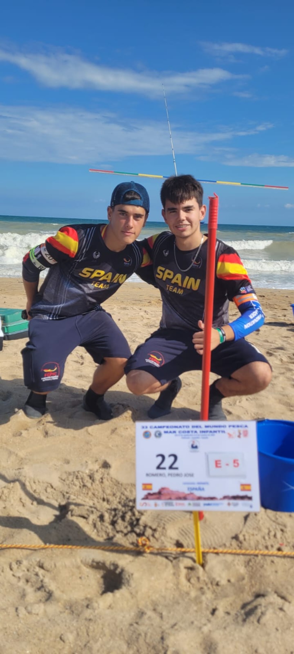 Pedro Romero, cuarto del mundo sub-16 en pesca en la costa de Castellón