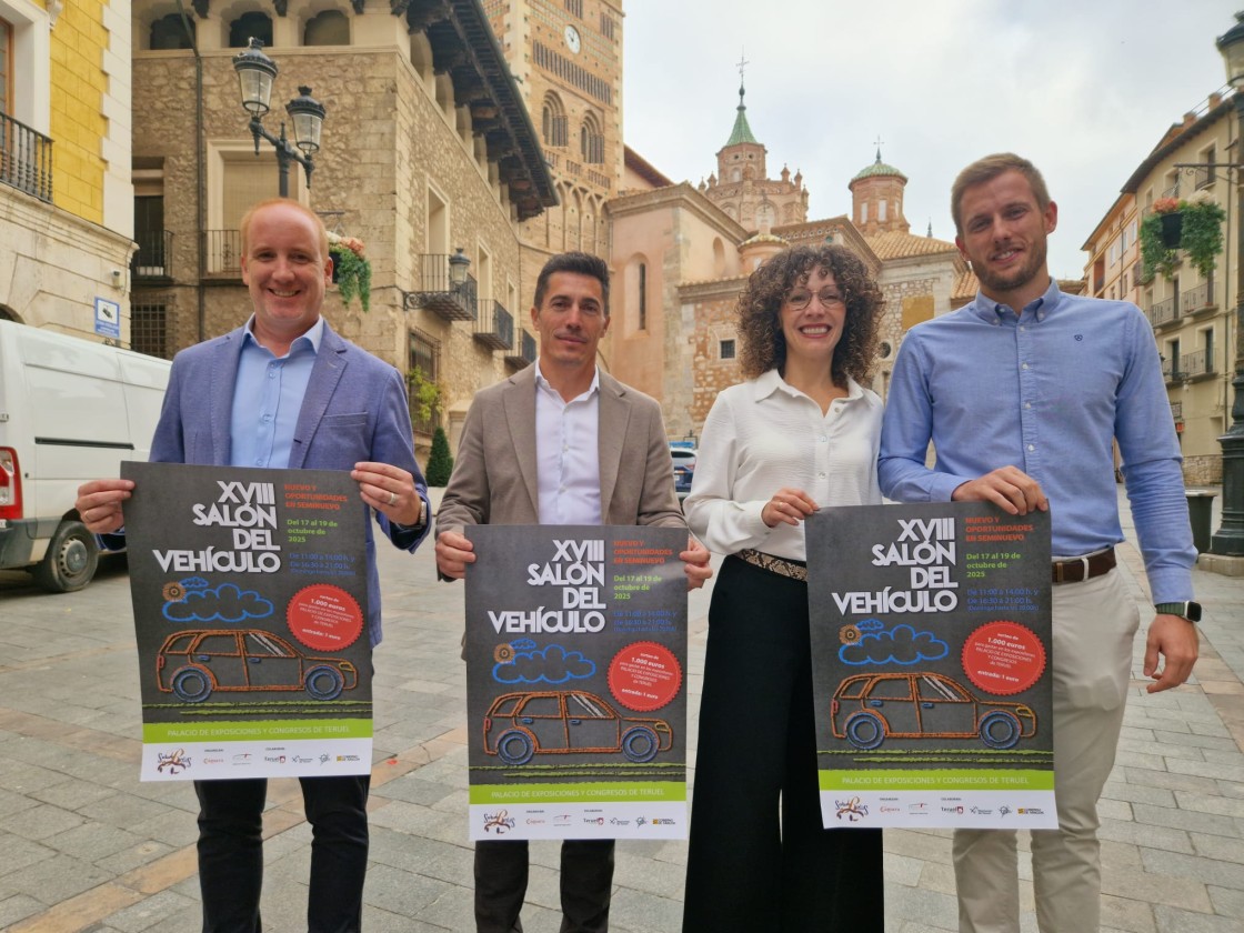El  Salón del Vehículo Nuevo y Oportunidades de Teruel celebra su mayoría de edad con más de 200 vehículos en exposición