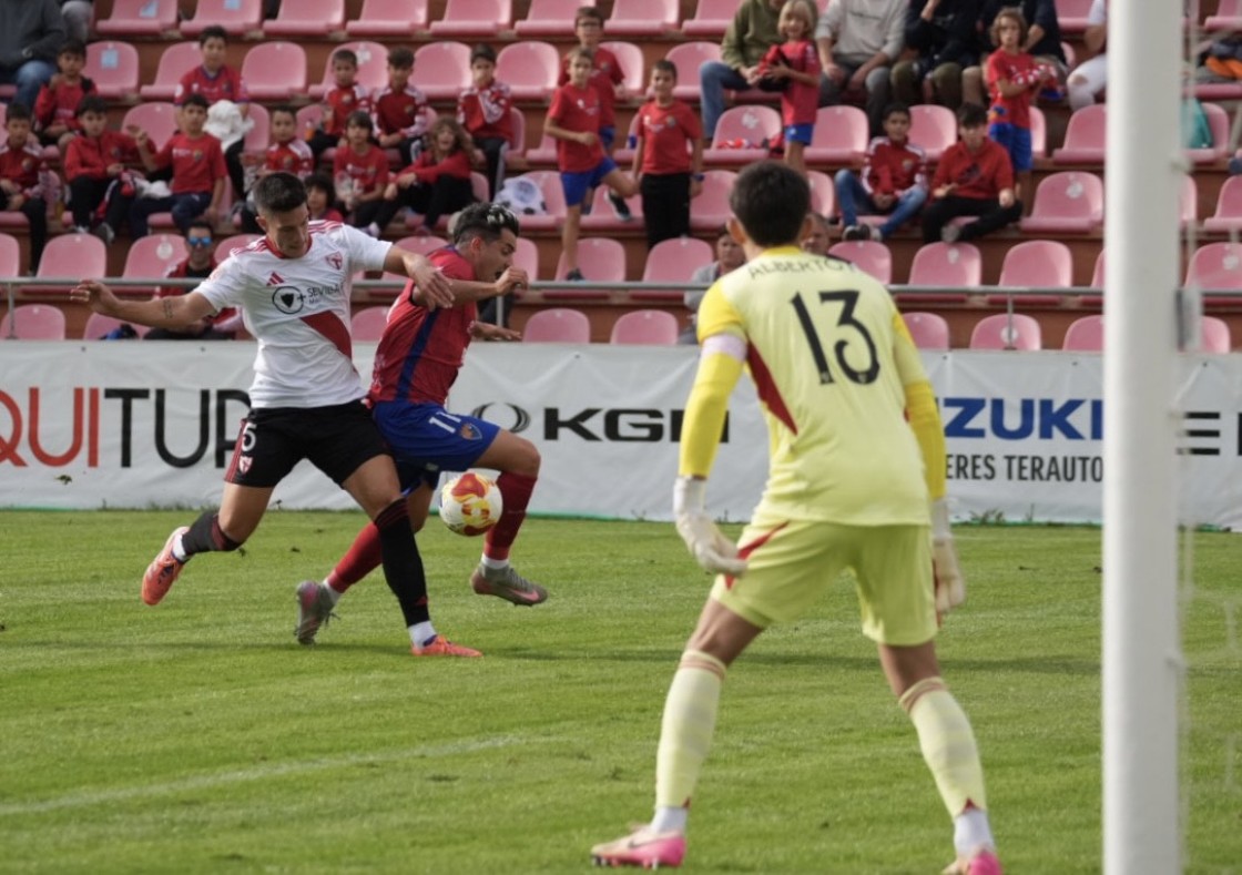 El CD Teruel doblega al Sevilla Atlético y suma su tercer triunfo consecutivo en casa (1-0)
