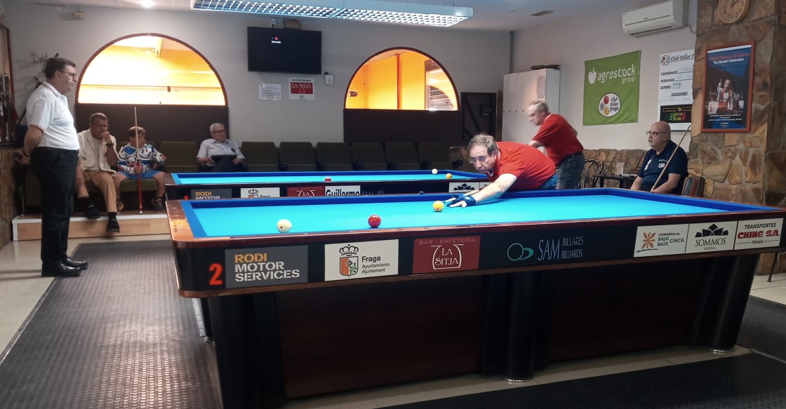 El CB Casino Teruel empieza el Trofeo de Aragón de billar con derrota ante el Fraga