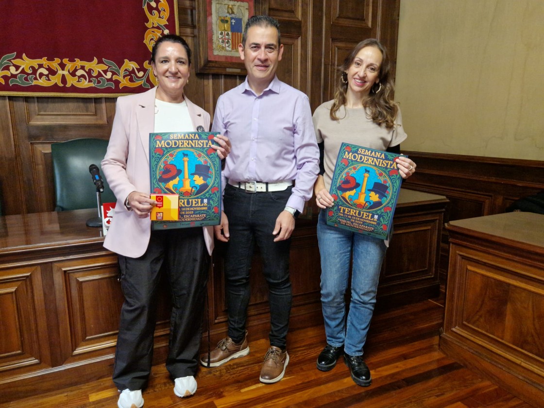 La castellonense Olga Barreda gana el primer Concurso del Cartel de la Semana Modernista de Teruel