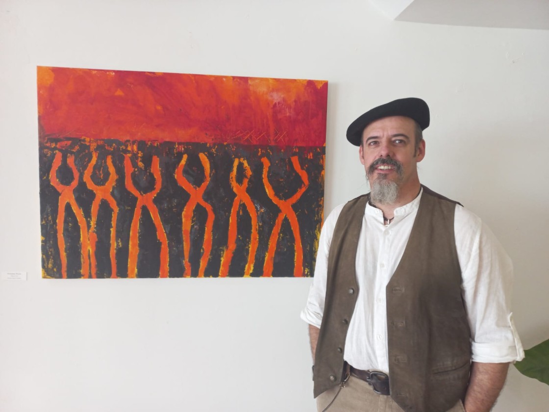 David Castillo reflexiona sobre forja con la muestra de pintura ‘Hefesto’