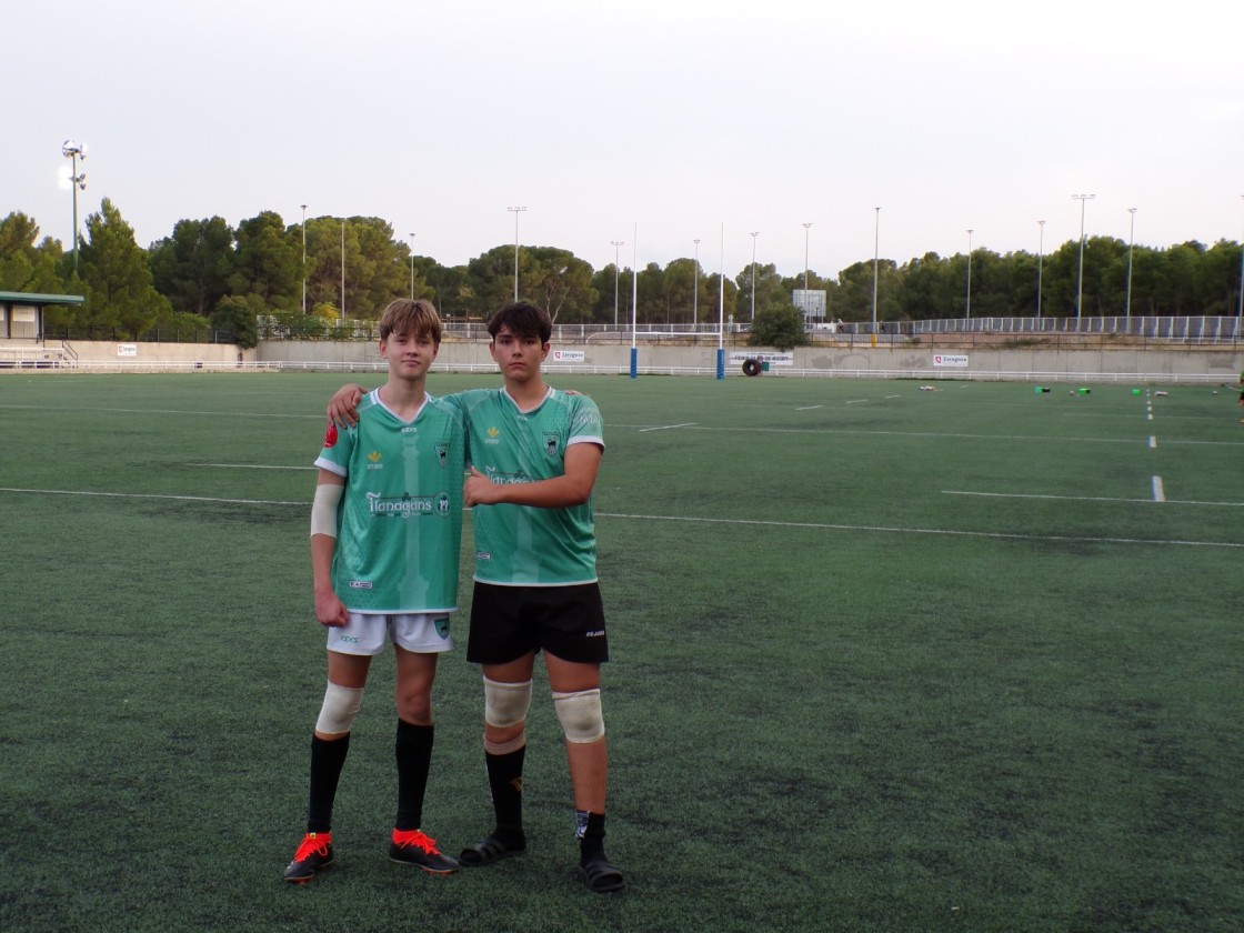 Miguel Sánchez y Sergio Dolz, a entrenar con la Aragonesa sub-16 de rugby