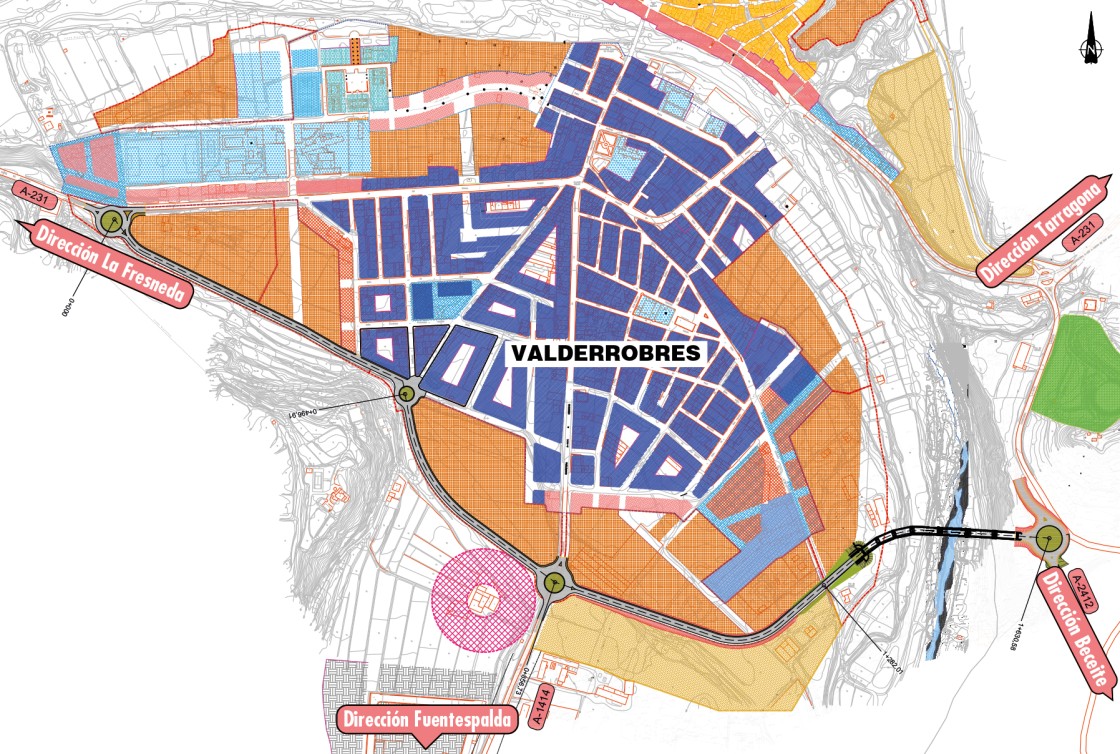 El Inaga publica el trazado de la variante de Valderrobres,  de 1,6 kilómetros