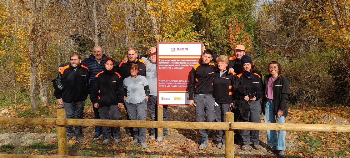 Calamocha transforma el entorno del Pozo de los Hoyos gracias al trabajo del programa experiencial