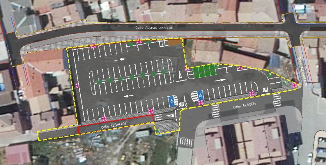 El Ayuntamiento de Andorra acondicionará 74 plazas de aparcamiento en Los Hortales