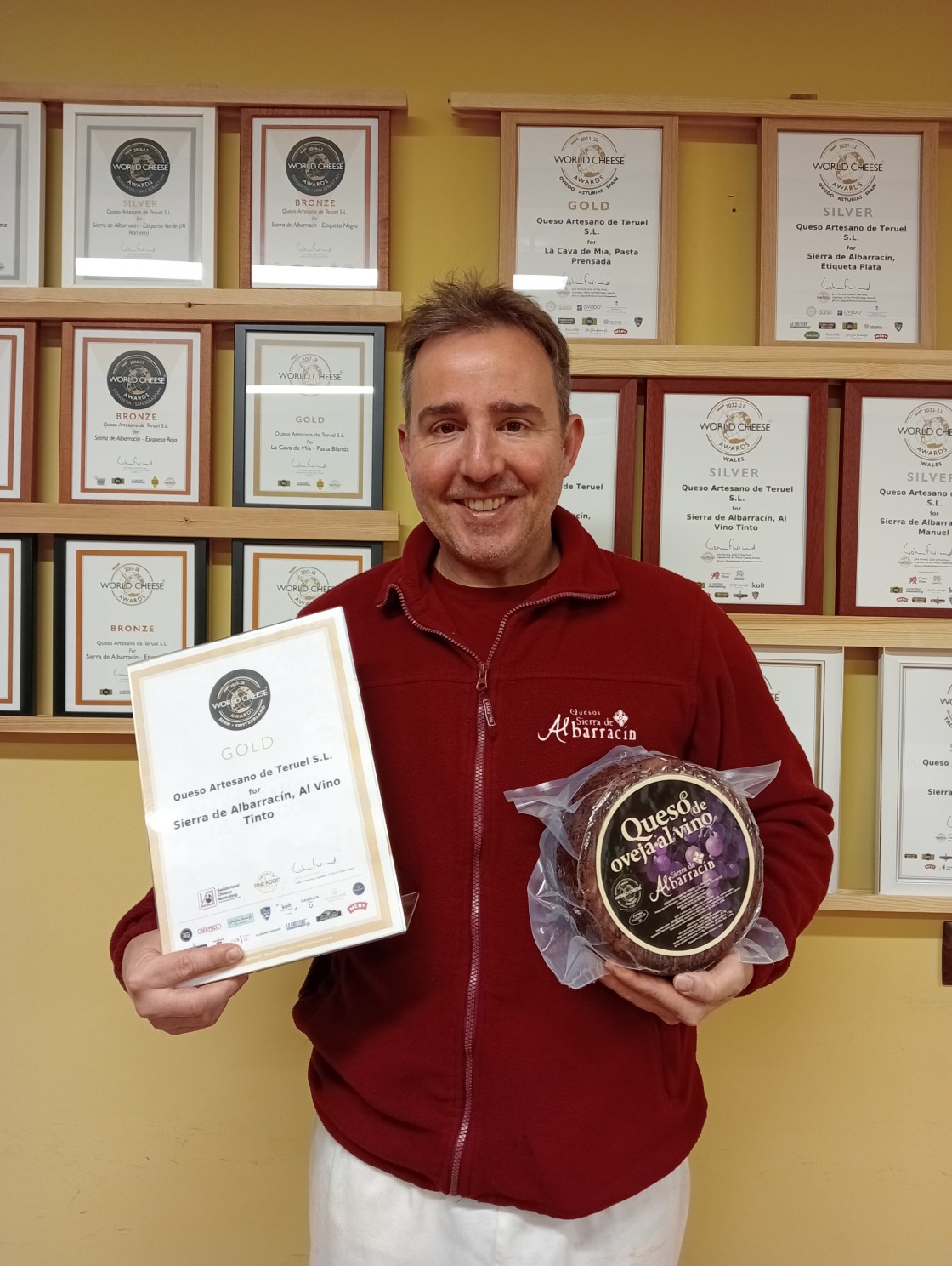 Quesos Sierra de Albarracín regresa de los World Cheese Awards con siete medallas