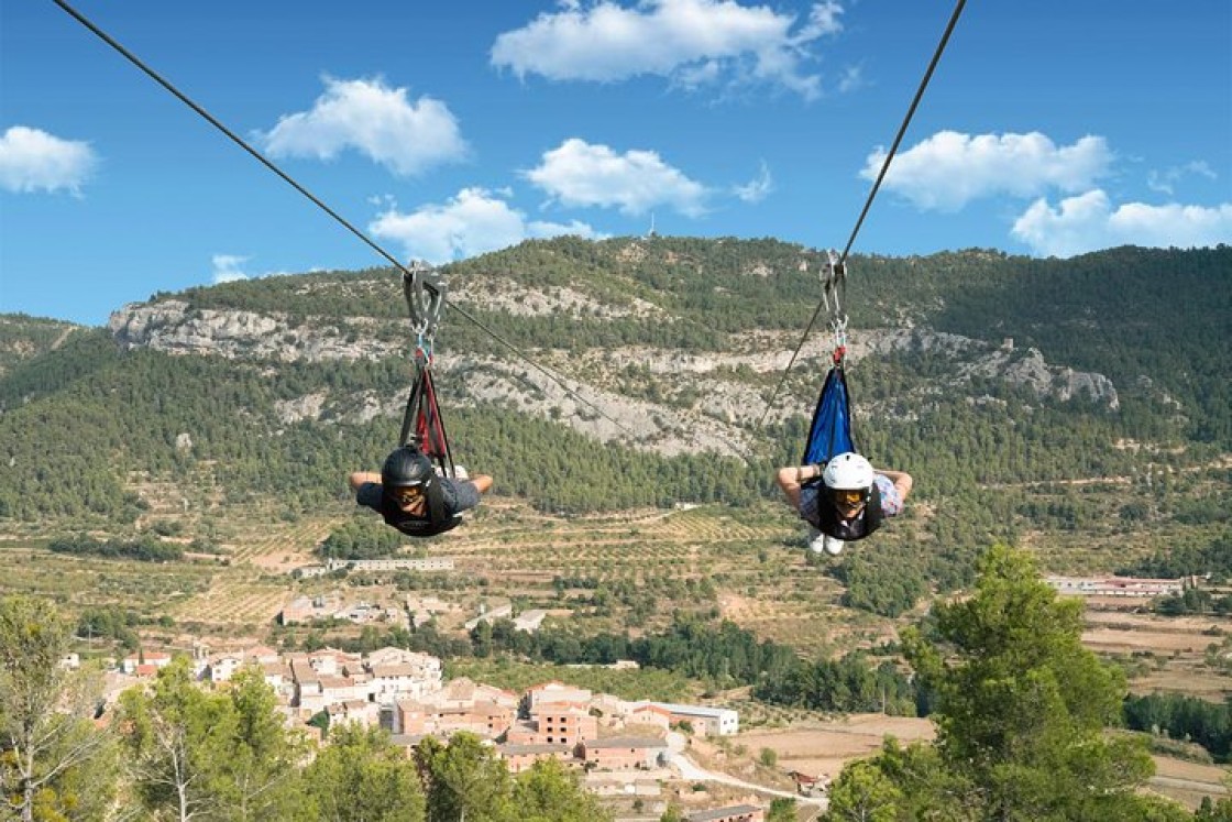 El Matarraña reimpulsa la licitación para la tirolina de Fuentespalda tras quedar desierta