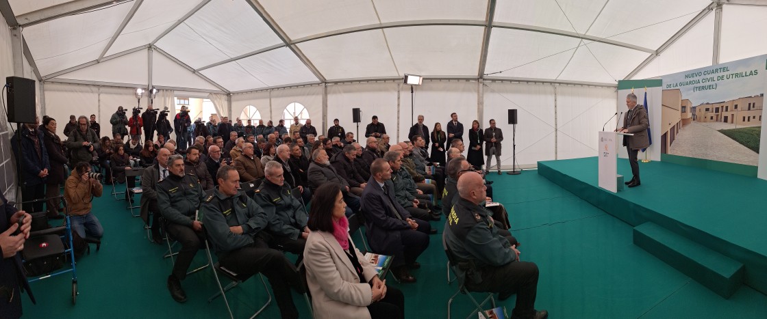 Grande-Marlaska confía en que el nuevo cuartel de Utrillas atraiga más agentes a las Cuencas Mineras