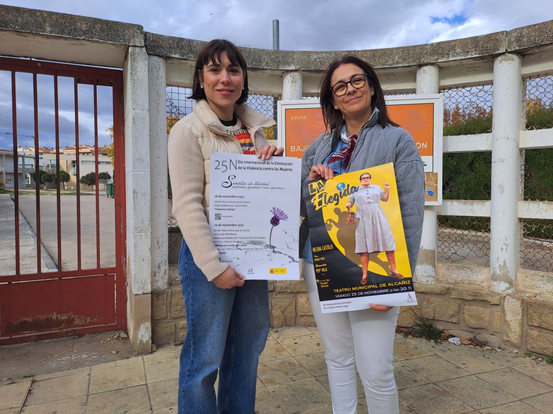 El Bajo Aragón se concentra en el día internacional contra la violencia machista