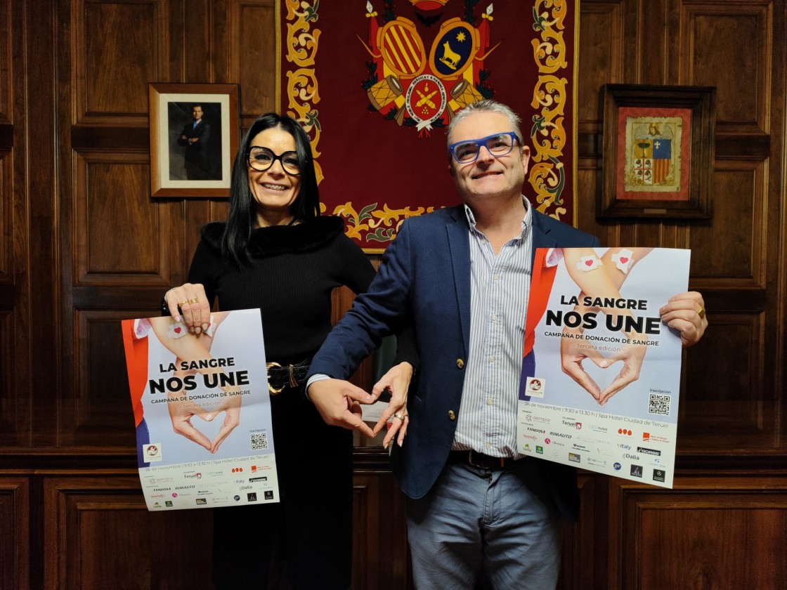 Ayuntamiento de Teruel y Asempaz reeditan la campaña de donación de sangre