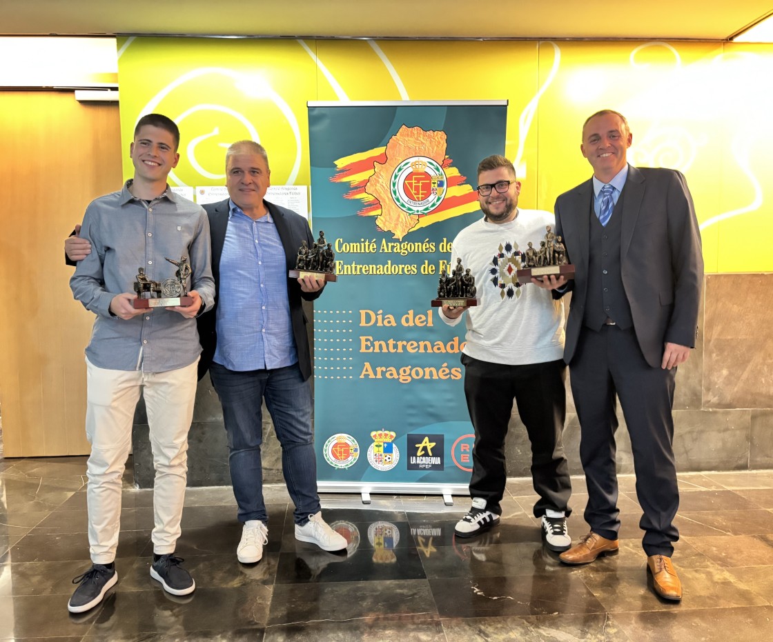 Premios para CD Teruel y AD Anejas en el Día del Entrenador Aragonés