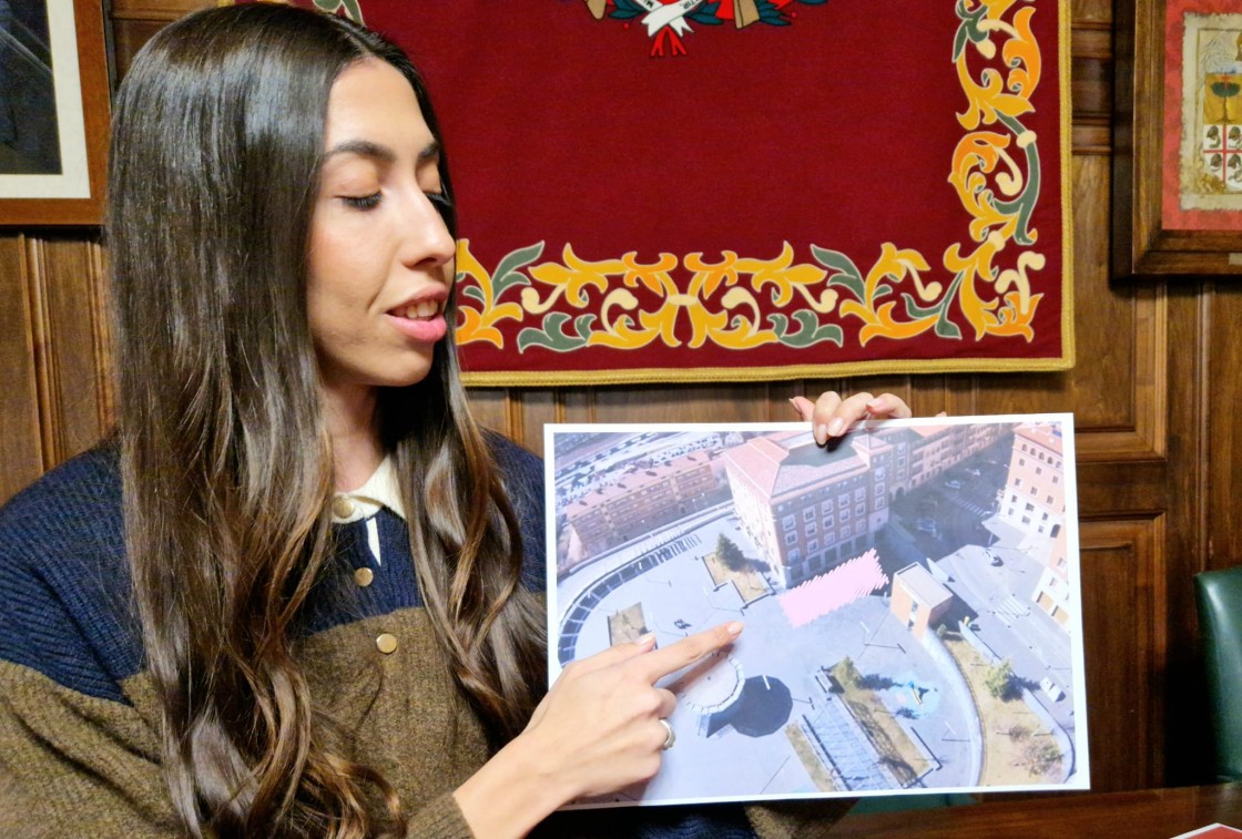 La magia de la Navidad se adelanta en Teruel con la instalación de una pista de patinaje gratuita en la Glorieta