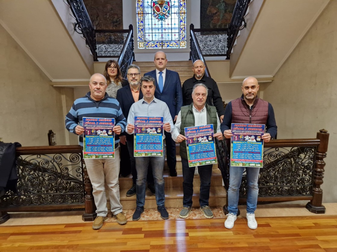 Fútbol por Juguetes llega este año al Luis Milla para juntar a los clubes de Teruel por una buena causa