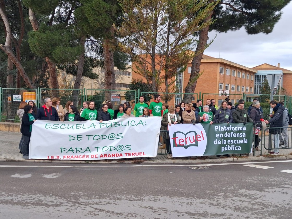 La comunidad educativa de Teruel demanda mejoras para la enseñanza pública