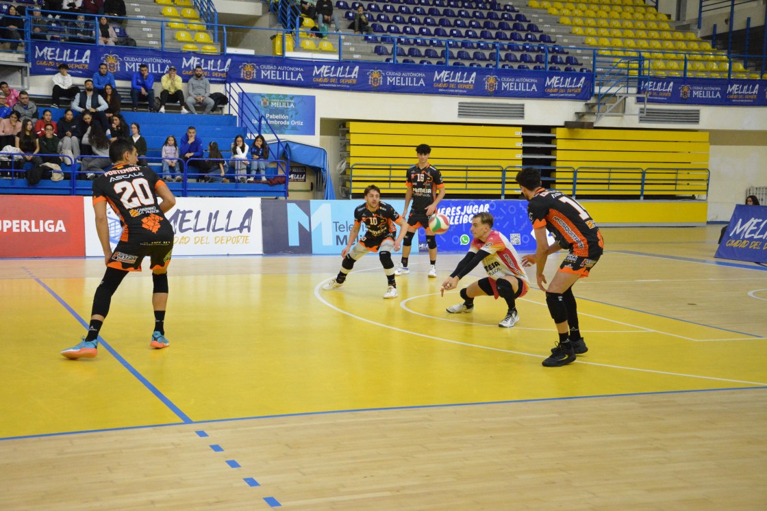 Pamesa Teruel frena su buena  racha frente a un CV Melilla superior (3-0)