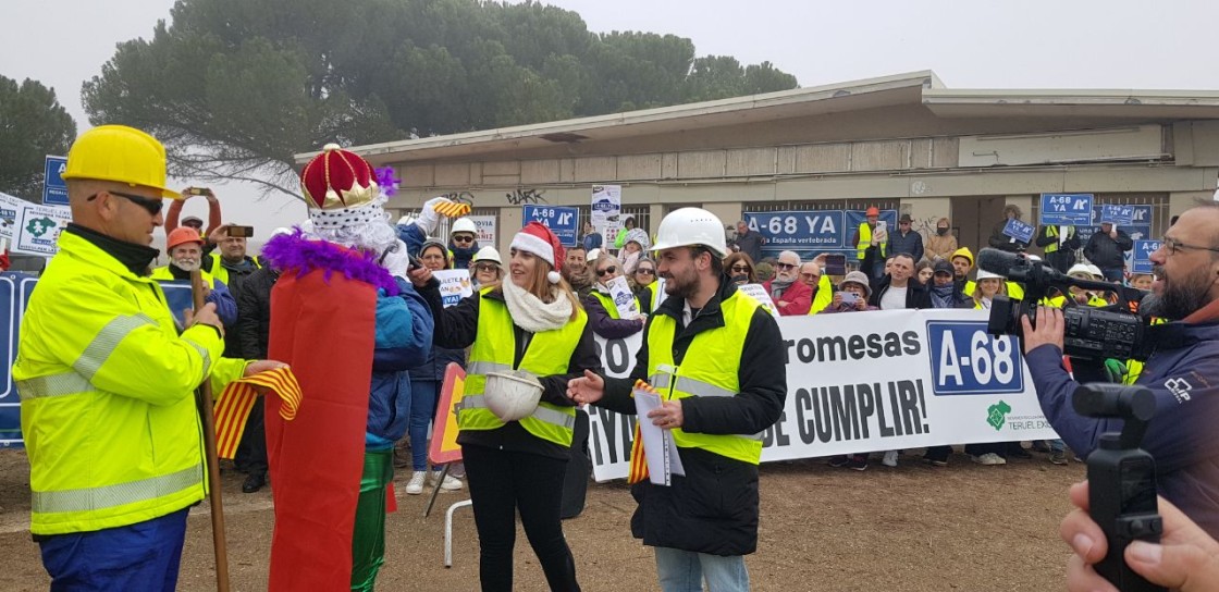 Teruel Existe convoca una concentración el domingo en el Regallo de Alcañiz para reclamar de nuevo  la construcción de la A-68