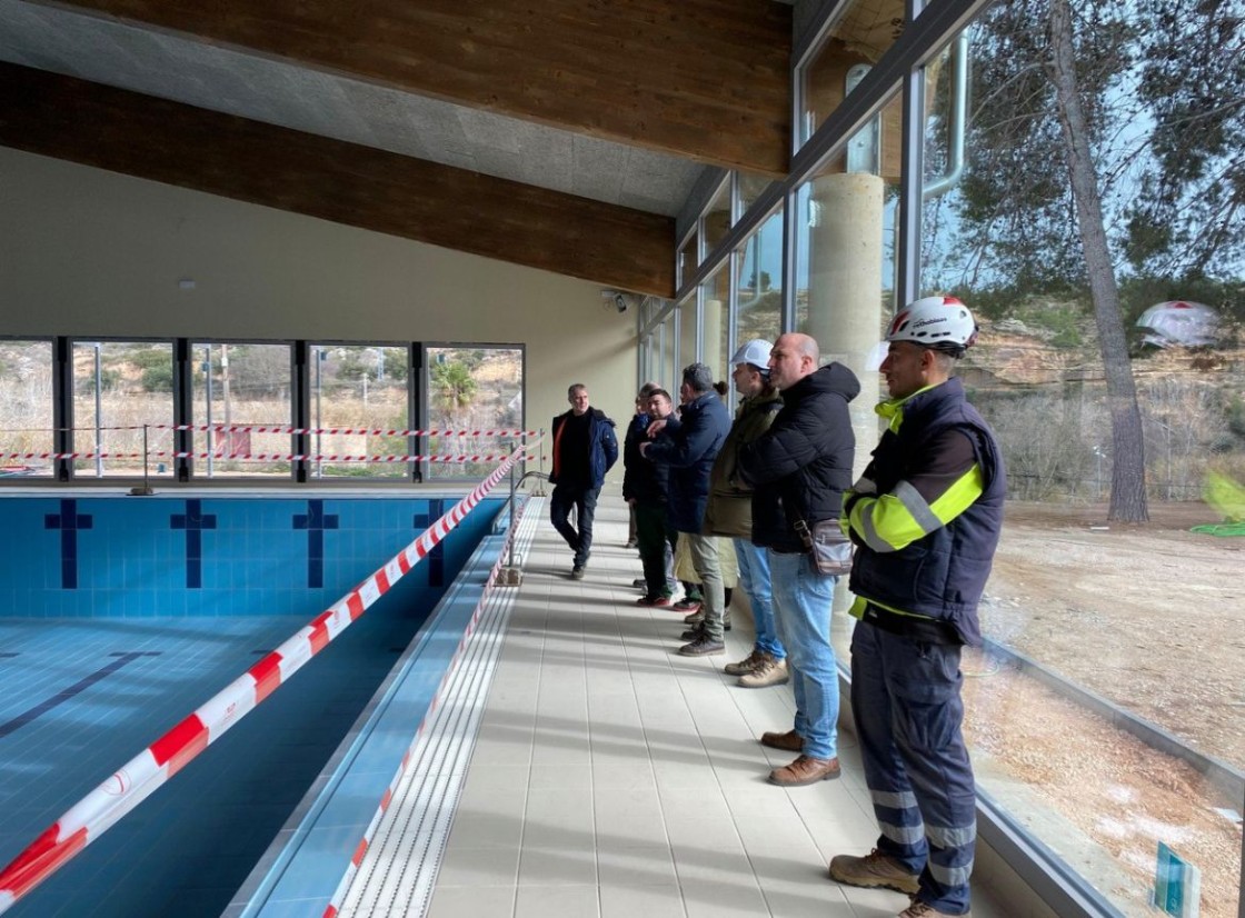 Alcañiz empezará las pruebas de llenado de su futura piscina climatizada