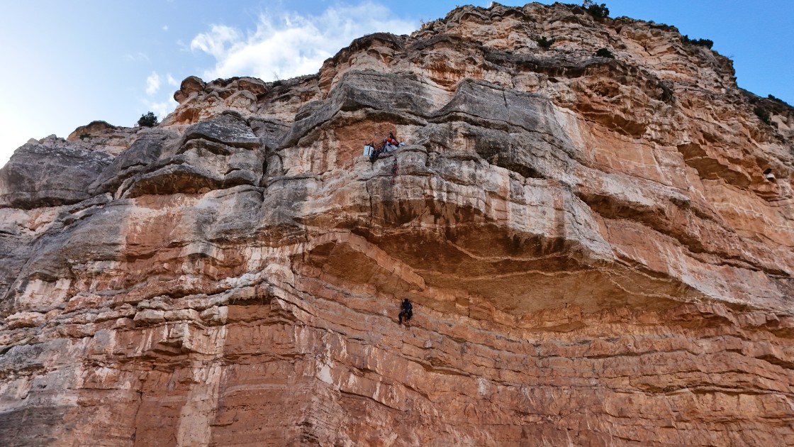 ‘Iron Monguer’ es la nueva vía imposible escalada por David Palmada ‘Pelut’ y Elur Aburuza en Ladruñán