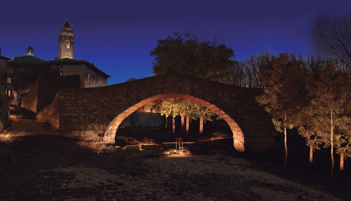 Fortanete licita la iluminación del puente medieval y la zona de huertos