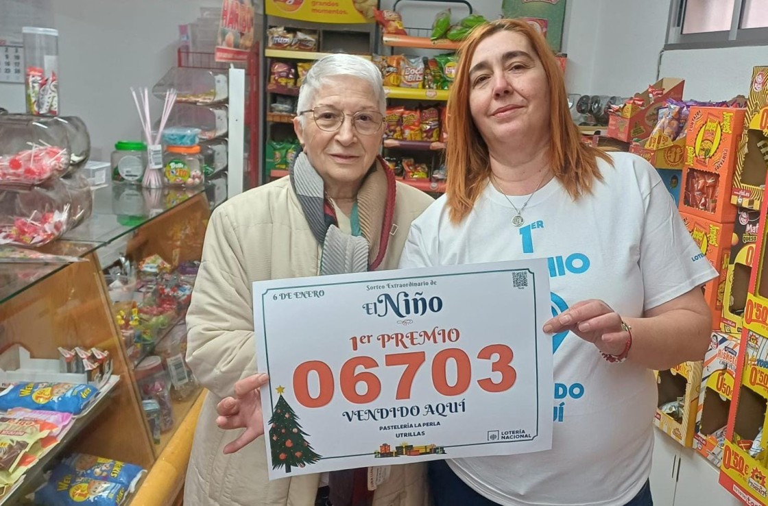 El primer premio de la lotería del Niño deja 600.000 euros en Utrillas