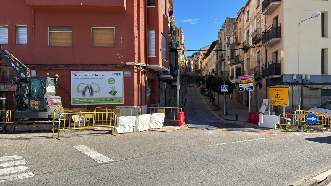 Las travesías de Alcañiz entran en su recta final con  cortes puntuales de tráfico